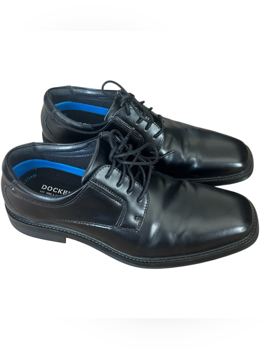 Dockers Black Men's Lace-Up Irving Dress Shoes
